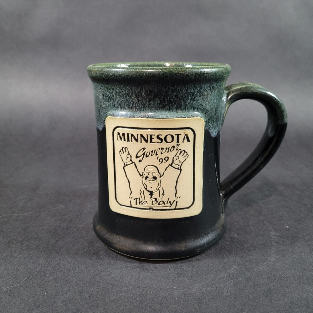 Jessie The BODY Minnesota Governor Mug Coffee Cup Studio Art Pottery 1999